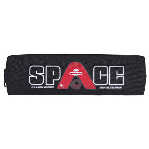 Пенал ЮНЛАНДИЯ ЮНИОР, 1 отделение, полиэстер, "Space", 20х6х4 см, 273809
