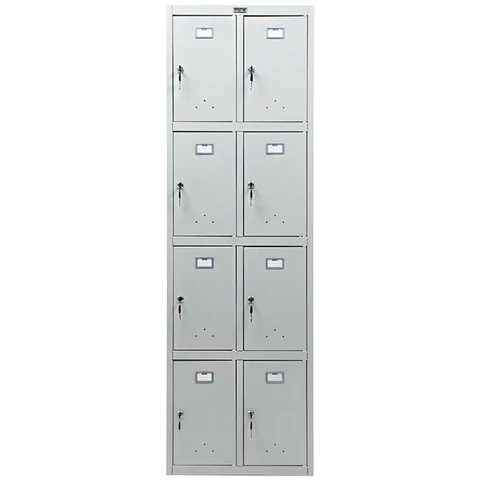 Шкаф металлический для сумок ПРАКТИК "ML/LS 24-60" восьмисекционный, 1830х600х500 мм, 33 кг, разборный, LS-24