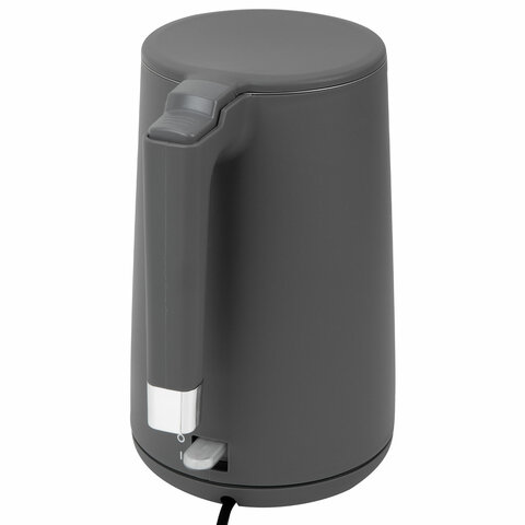 Чайник электрический с двойными стенками SONNEN KT-8719G, 1,5 л, 2200 Вт, графитовый, 454693