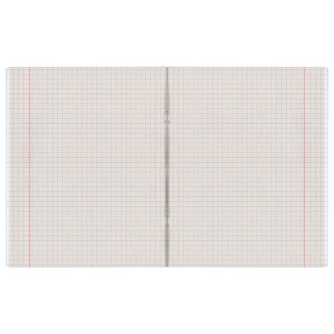 Тетрадь А5, 48 л., STAFF, скоба, клетка, офсет №2 ЭКОНОМ, обложка картон, ОДНОТОННАЯ, 402322