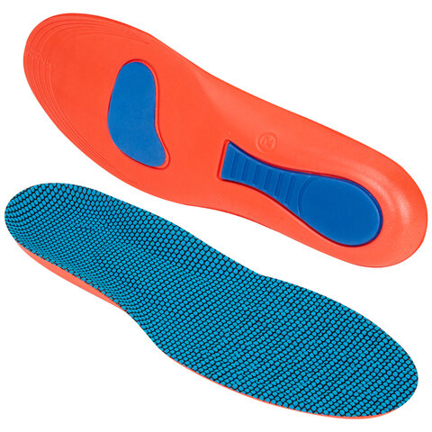 Стельки для обуви с супинатором АНАТОМИЧЕСКИЕ, материал EVA PRO, размер RU 39-44 / EU 40-45, с линиями выреза, SHEGRA (ШЕГРА), 700771