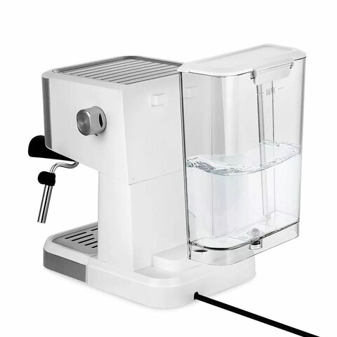 Кофеварка рожковая KITFORT КТ-7139, 1050 Вт, объем 1,5 л, 15 бар, ручной капучинатор, белая