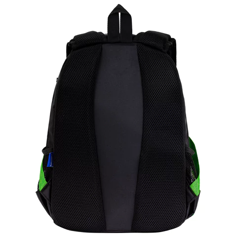 Рюкзак BRAUBERG FORCE, 2 отделения, 5 карманов, "Neon green", 39х28х17 см, 273153