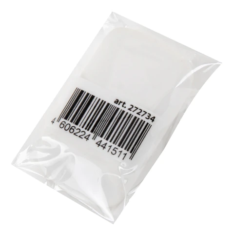 Ластик BRAUBERG "WHITE", 45х28х12 мм, скошенный, белый, 272734