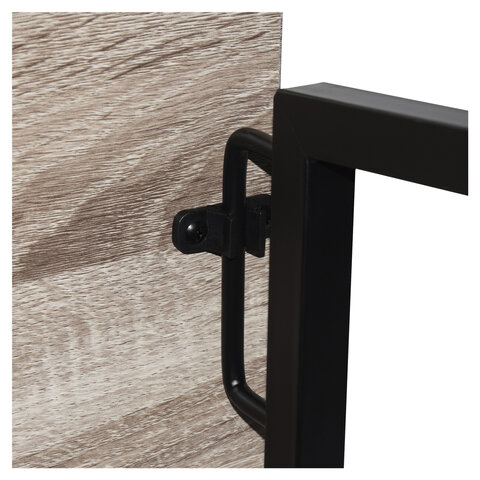 Стол на металлокаркасе BRABIX "LOFT CD-001", 800х440х740 мм, складной, цвет дуб антик, 641210