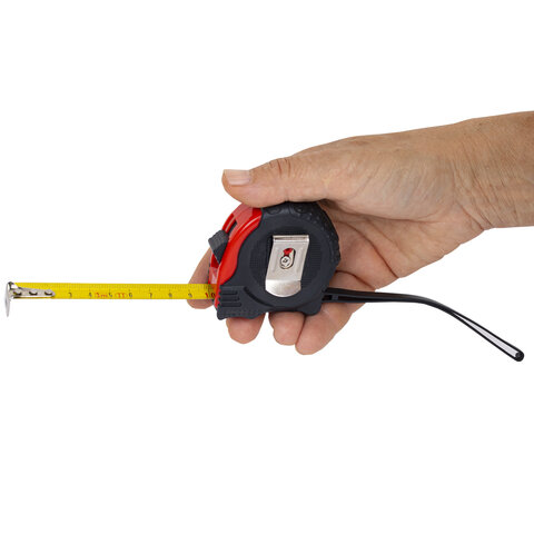 Рулетка измерительная 3 м х 16 мм, обрезиненный корпус, 3 фиксатора, RABBITEX (РАББИТЕКС) Professional, 671356