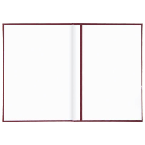 Папка адресная бумвинил "НА ПОДПИСЬ", А4, бордовая, индивидуальная упаковка, STAFF "Basic", 129577