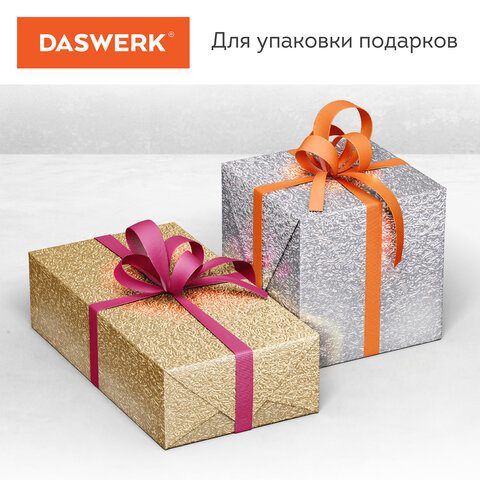 Самоклеящаяся пленка, алюминиевая фольга защитная для кухни/дома, 0,6х3 м, серебро, узор, DASWERK (ДАСВЕРК), 607846