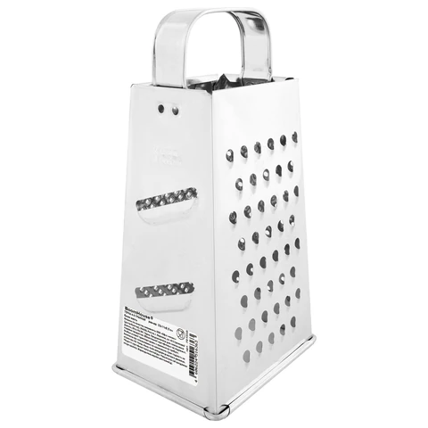 Терка 4 грани 22х11х8,5 см, белая жесть, BOOMHOUSE (БУМХАУС) Classic, 701858