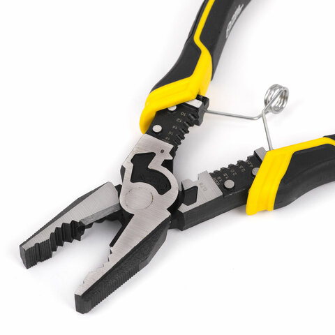 Плоскогубцы многофункциональные 14 в 1, 217 мм, CR-V - хромванадиевая сталь, ГРАНДМАСТЕР, PL-217, 671255