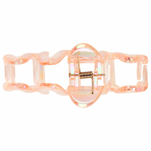 Краб для волос 10,5 см, перламутровый, розовый, MONTE VITA (МОНТЕ ВИТА), 457014