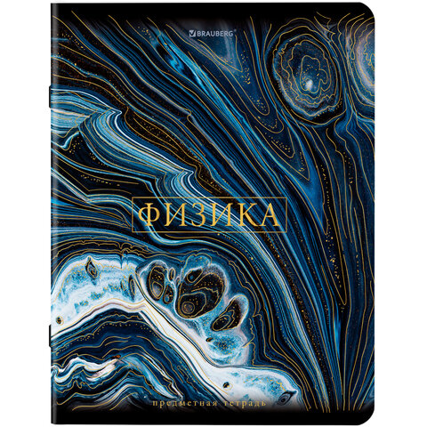 Тетради предметные, КОМПЛЕКТ 12 ПРЕДМЕТОВ, 48 л., SoftTouch, фольга, BRAUBERG, "MARBLE", 404326
