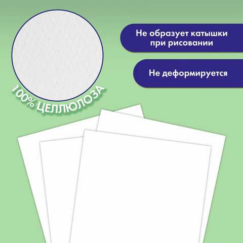 Папка для акварели БОЛЬШАЯ А3, 20 л., 200 г/м2, 297х420 мм, BRAUBERG АКАДЕМИЯ, "Львёнок", 117745