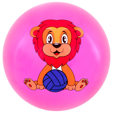 Мяч детский надувной "Зверята", 25 см, ПВХ, ассорти, 6 цветов, JOLLY JOT (ДЖОЛЛИ ДЖОТ), 666121