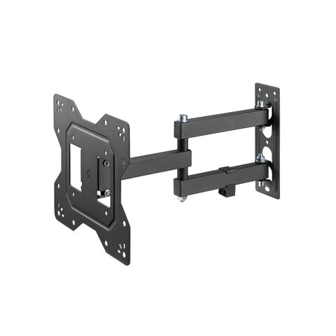 Кронштейн-крепление для ТВ настенный, до 30 кг, VESA 100х100-200х200, 23"-43", черный, SONNEN, 455947