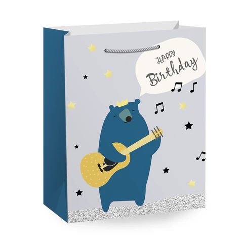 Пакет подарочный (1 штука) 33х13х45 см (XL), "Birthday Collection", ассорти, фольга, ЗОЛОТАЯ СКАЗКА, 700826