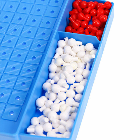 Игра настольная "Морской бой", игровое поле 2 шт., фишки, фигурки кораблей, РК, ИН-1760