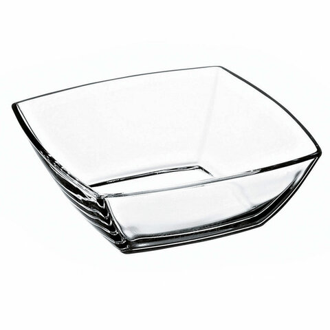 Салатник малый квадратный глубокий, 125 мм, КОМПЛЕКТ 6 штук, стекло, PASABAHCE "ТОКИО", фирменная подарочная упаковка, 53056