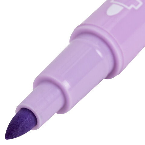 Набор текстовыделителей двусторонних 6 ПАСТЕЛЬНЫХ ЦВЕТОВ, BRAUBERG "TWIN PASTEL", линия 1-5 мм, 152518