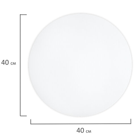 Холст на картоне, круглый 40 см, 280 г/м2, грунтованный, 100% хлопок BRAUBERG ART CLASSIC, 192192