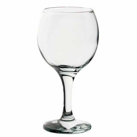 Бокал для вина на ножке, 290 мл, МАЛЫЙ РАЗМЕР, КОМПЛЕКТ 6 штук, стекло, PASABAHCE "БИСТРО", фирменная подарочная упаковка, 44411
