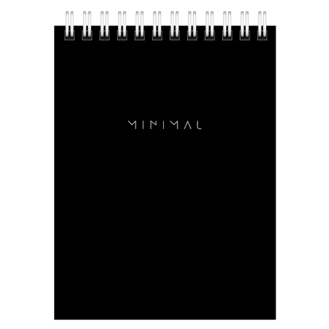 Блокнот МАЛЫЙ ФОРМАТ А6, 108х145 мм, 40 л., гребень, картон, клетка, BRAUBERG "Minimal Classic", 116428