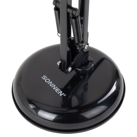 Настольная лампа-светильник SONNEN TL-005, подставка, 40 Вт, Е27, черный, высота 50 см, 237646