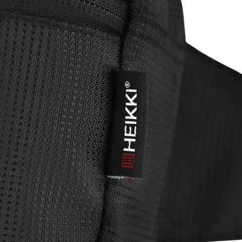 Сумка на пояс HEIKKI RIO (ХЕЙКИ) регулируемый ремень, черная, 28х16х9 см, 273886