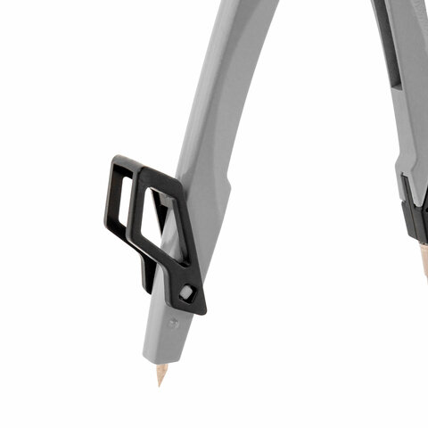 Готовальня BRAUBERG ULTRA, 4 предмета: циркуль 135 мм, запасные грифели, насадка, графитовый цвет, 210821