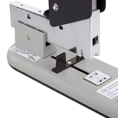 Степлер МОЩНЫЙ №23/6-23/23 KW-trio, до 210 листов, серый/черный, 50-LB, -50-LB