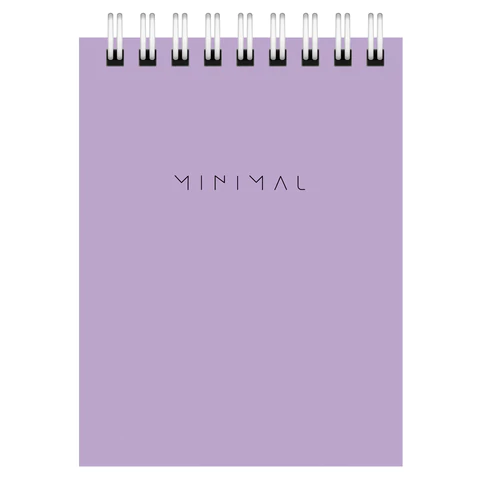 Блокнот МАЛЫЙ ФОРМАТ А7, 75х105 мм, 40 л., гребень, картон, клетка, BRAUBERG "Minimal Pastel", 116431