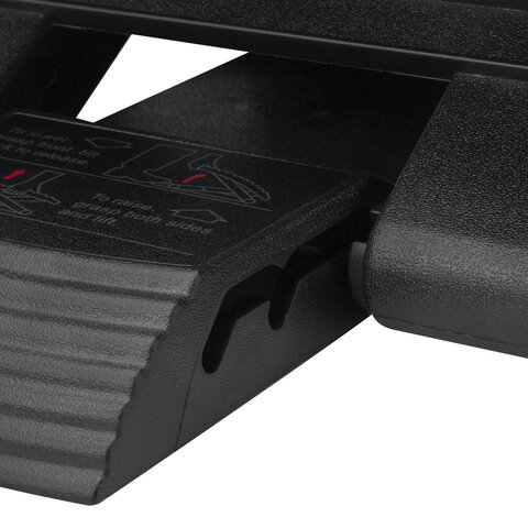 Подставка для ног BRABIX "Ultra 1" 46х34 см, регулировка высоты и угла наклона, 533036