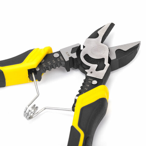 Бокорезы многофункциональные 10 в 1, 190 мм, CR-V – хромванадиевая сталь, ГРАНДМАСТЕР, SC-190, 671256