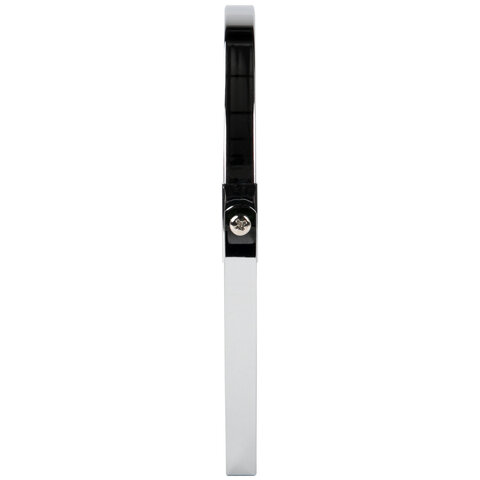 Зеркало настольное BRABIX (БРАБИКС), круглое, диаметр 17 см, двустороннее, с увеличением, рамка из нержавеющей стали, 607421