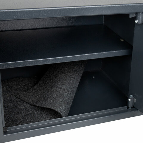 Сейф мебельный DASWERK (ДАСВЕРК) SC-300EL (300х380х300 мм), электронный замок, графит, 291346