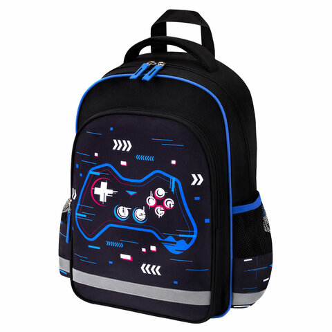 Рюкзак ПИФАГОР SCHOOL, 1 отделение, 3 кармана, "Lucky gamer", 38x28х14 см, 273172