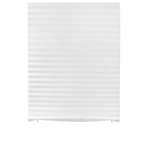 Жалюзи-плиссе, штора тканевая самоклеящаяся BRABIX, 90х180 см, "СТАНДАРТ+", 80 г/м2, цвет белый, 1 шт., 700008
