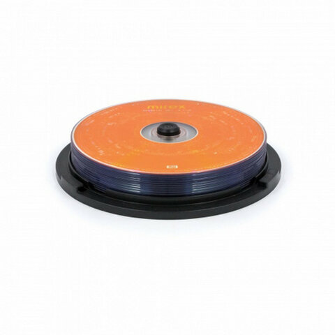 Диски DVD+R (плюс) MIREX, 4,7 Гб, 16x, Cake Box (упаковка на шпиле), КОМПЛЕКТ 10 шт., UL130013A1L