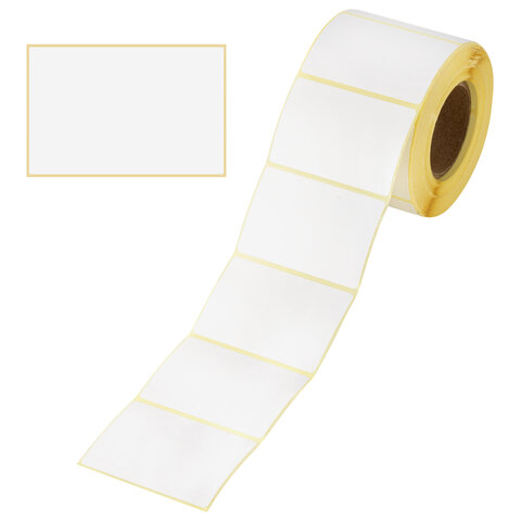 Этикетка термотрансферная ПОЛУГЛЯНЕЦ (58х40 мм), 700 этикеток в ролике, 111974