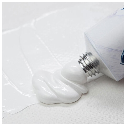 Краска масляная художественная «Мастер-класс», туба 46 мл, белила титановые, Невская Палитра, 1104101