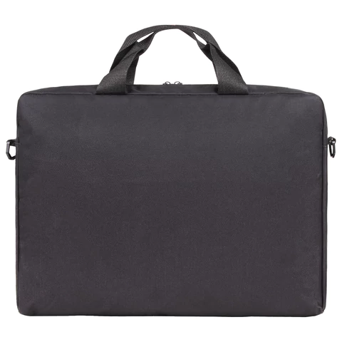 Сумка портфель BRAUBERG PRACTICAL с отделением для ноутбука 15,6", Blue line, черная, 29х40х7 см, 272603