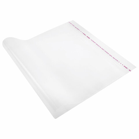 Обложки ПЭ для тетрадей и учебников, НАБОР "22 шт. + 1 шт. в ПОДАРОК", ПЛОТНЫЕ, 100 мкм, универсальные, прозрачные, ЮНЛАНДИЯ, 272704