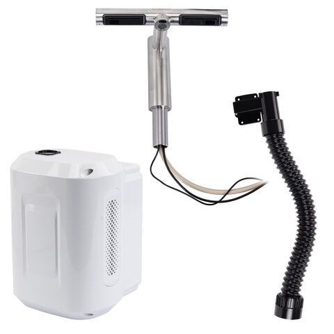 Сушилка для рук, встроенная в смеситель с подачей воды, сенсорная, SONNEN SF1204, 1200 Вт, 95 м/с, IP24, нержавеющая сталь, 607194