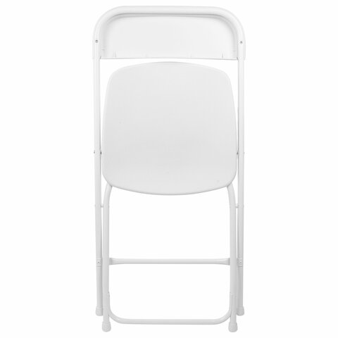 Стулья складные BRABIX "Golf CF-002", КОМПЛЕКТ 4 шт., белый каркас, пластик белый, 533031