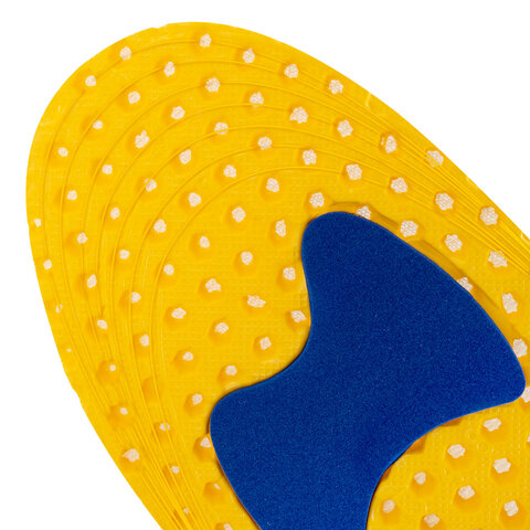 Стельки для обуви АНАТОМИЧЕСКИЕ СУПЕРДЫШАЩИЕ, материал EVA, размер RU 34-40 / EU 35-41, с линиями выреза, SHEGRA (ШЕГРА), 700750