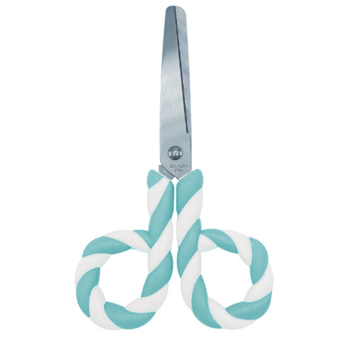 Ножницы FUNSTER (ФАНСТЕР) 130 мм, фигурные ручки ЛЕДЕНЦЫ из ABS пластика, в дисплее, 238853