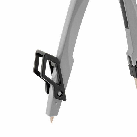 Циркуль с защитным колпачком BRAUBERG "ULTRA", 135 мм, графитовый, блистер, 210817