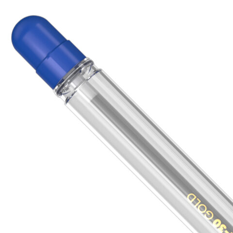 Ручка шариковая масляная с грипом ERICH KRAUSE "L-30" Gold Stick&Grip, СИНЯЯ, 0,7 мм, линия 0,26 мм, 61041