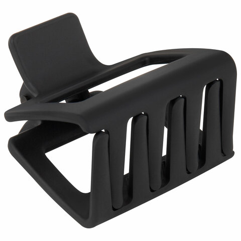 Краб для волос 5 см, soft-touch, чёрный, MONTE VITA (МОНТЕ ВИТА), 457009