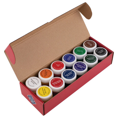 Гуашь художественная "Мастер-класс", 12 цветов по 40 мл, Невская Палитра, 1741010